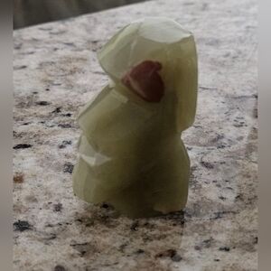 Polished Light Green Stone Figurine